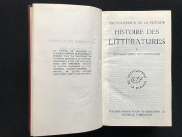 Histoire des littératures T2 - La Pléiade beschikbaar voor biedingen