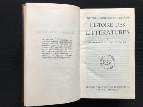 Histoire des littératures T2 - La Pléiade, Boeken, Overige Boeken, Gelezen, Ophalen of Verzenden