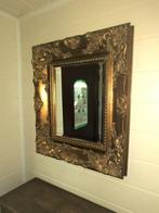 Grand miroir baroque ancien avec cadre doré épais 80 x 70, Moins de 100 cm, Comme neuf, Enlèvement, 50 à 75 cm