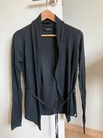 Dun zwart vestje met striklint maat 36, Enlèvement ou Envoi, Comme neuf, Taille 36 (S), Noir