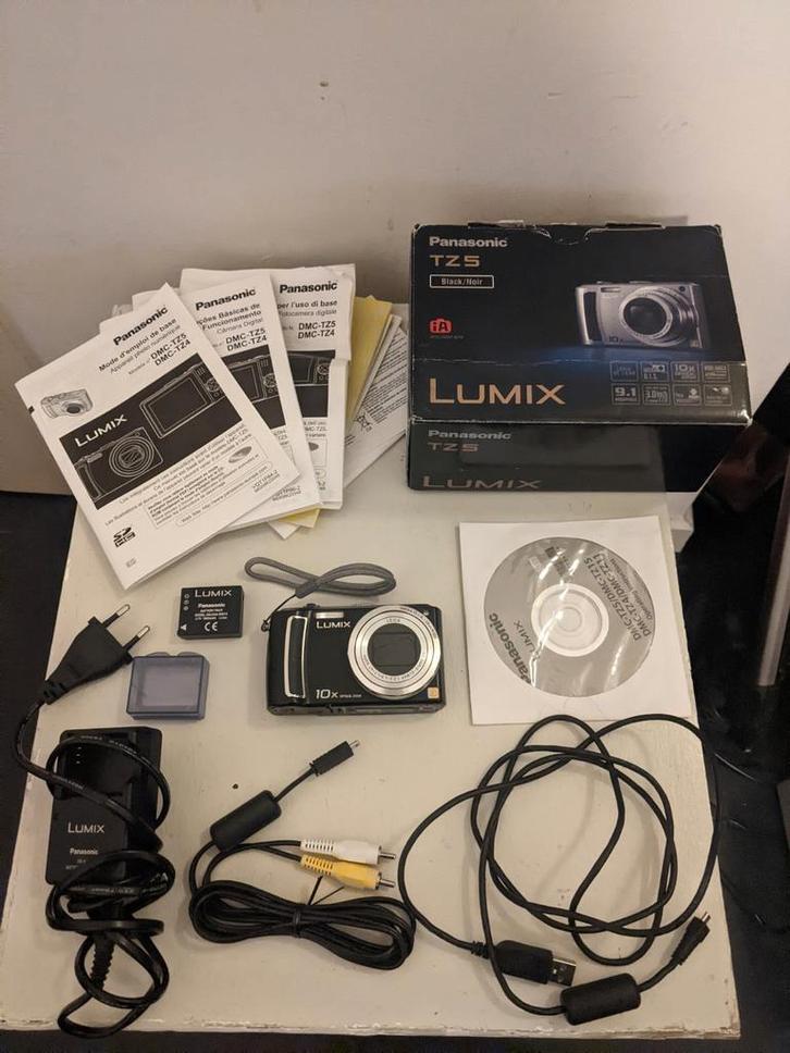 Panasonic Lumix TZ5 Digitale Camera Compleet met SD kaart!!!, Audio, Tv en Foto, Fotocamera's Digitaal, Zo goed als nieuw, Compact