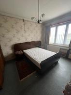 Marmeren bed en nachtkastjes, Ophalen, Hout