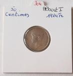 Albert I- 50 centimes 1914 Fr, Verzenden