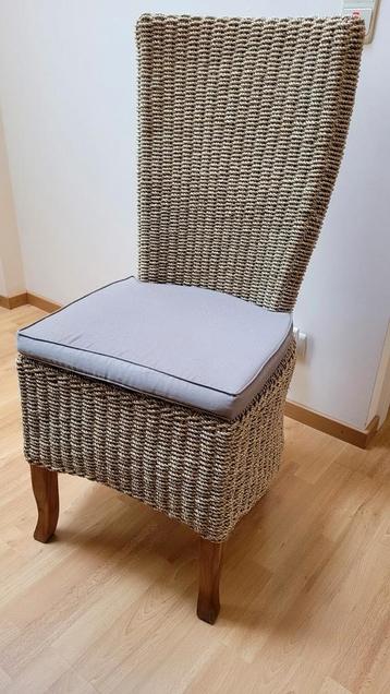 6 chaises en rotin ensemble pour 350€, Enlèvement, Comme neuf