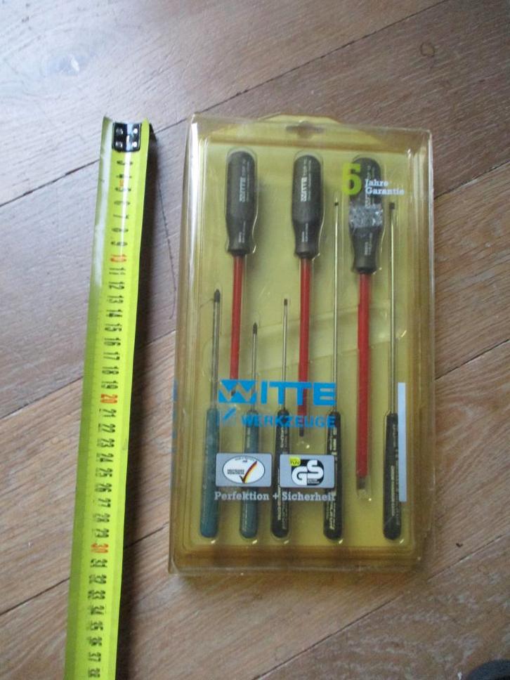 schroevendraaiers 8 delig nieuw merk witte top 10., Doe-het-zelf en Bouw, Gereedschap | Handgereedschap, Nieuw, Ophalen of Verzenden