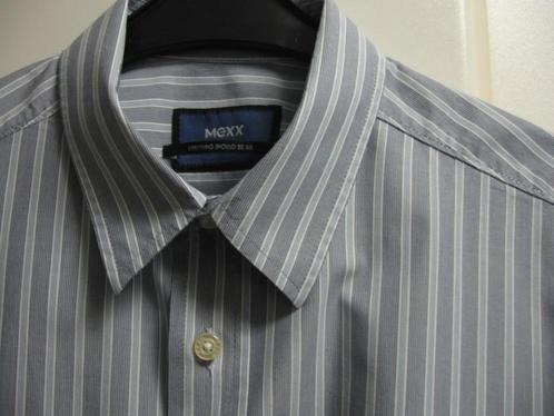 Donkerblauw/lichtblauw gestreept hemd van Mexx, M, Kleding | Heren, Overhemden, Zo goed als nieuw, Ophalen of Verzenden