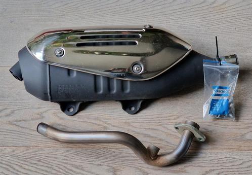 Originele Uitlaat Vespa GTS compleet met bocht, Fietsen en Brommers, Brommeronderdelen | Scooters, Nieuw, Vespa, Uitlaat, Ophalen of Verzenden