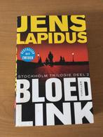 Jens Lapidus - Stockholm trilogie deel 2 - Bloedlink, Ophalen of Verzenden, Zo goed als nieuw
