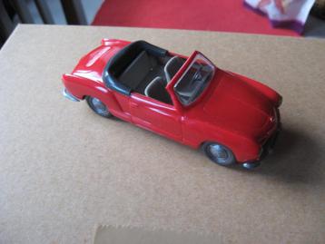 Wiking 1:40 alt VW Karmann Ghia Cabrio rot Modellauto beschikbaar voor biedingen
