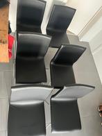 GRATIS! 6 zwarte stoelen met gebruiks sporen., Ophalen, Gebruikt