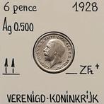Verenigd Koninkrijk 6 pence 1928   (160), Zilver, Ophalen of Verzenden, Losse munt, Overige landen