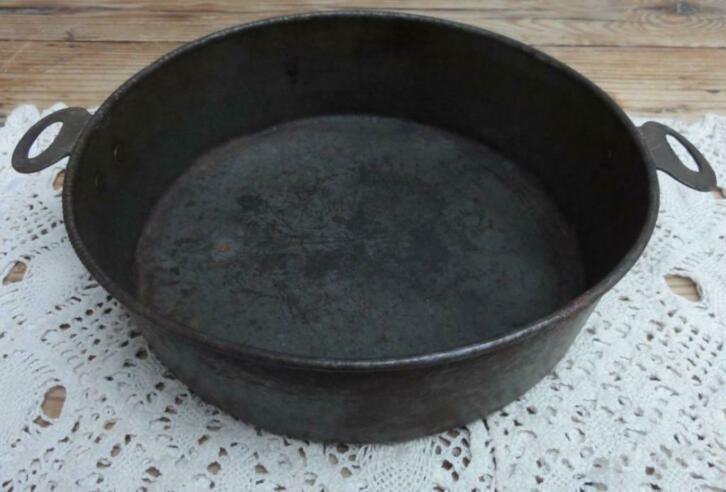 SALE Oude Franse verweerde doorleefde bakvorm, Antiek en Kunst, Curiosa en Brocante, Ophalen of Verzenden