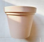 Cache pot en plastique dur beige, Enlèvement ou Envoi, Utilisé