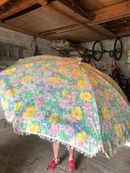 Parasol vintage 7a fleurs 1 coca cola 2trudo, Tuin en Terras, Ophalen, Gebruikt, Kantelbaar