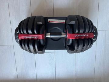 Haltères réglables de 2 à 24 kg, Envoi, Comme neuf, Bras, Haltère