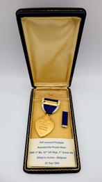 US WWII 3rd Armored Division, Killed in Action Purple Heart, Ophalen of Verzenden, Landmacht, Lintje, Medaille of Wings