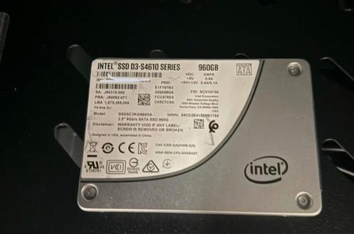 960GB - Intel SSD D3-S4610 series - Disk Health 100%, Computers en Software, Harde schijven, Gebruikt, Desktop, Intern, SSD, SATA