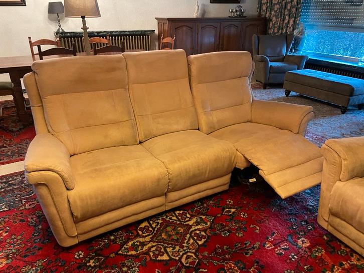 3 zitbank met fautieul, Antiek en Kunst, Antiek | Meubels | Stoelen en Sofa's, Ophalen