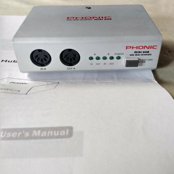 Phonic usb-midi interface, Enlèvement ou Envoi, Comme neuf