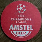 AMSTEL BEER/LIGUE DES CHAMPIONS DE L'UEFA, Enlèvement ou Envoi, Comme neuf, Sous-bock, Amstel