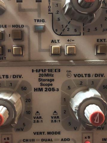 Hameg HM 205-3 oscilloscoop met probes, Enlèvement, Utilisé
