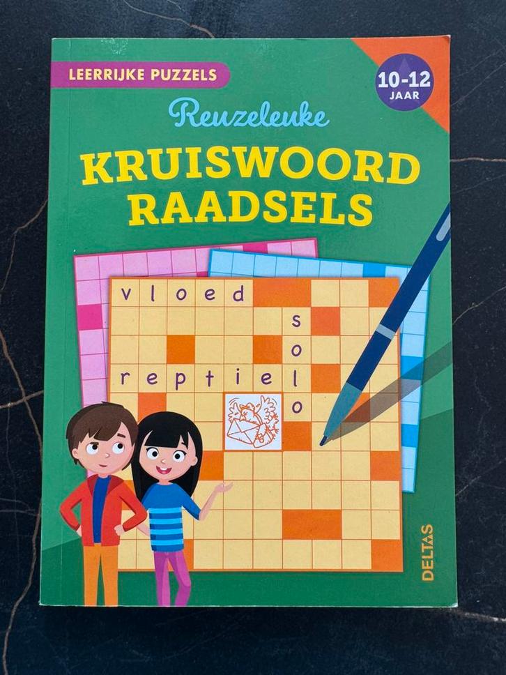 Kruiswoordraadsels 10-12 jaar, Hobby en Vrije tijd, Denksport en Puzzels, Nieuw, Puzzelboek, Ophalen of Verzenden