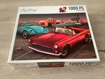 Vintage oldtimer puzzle (1000 stuks) beschikbaar voor biedingen