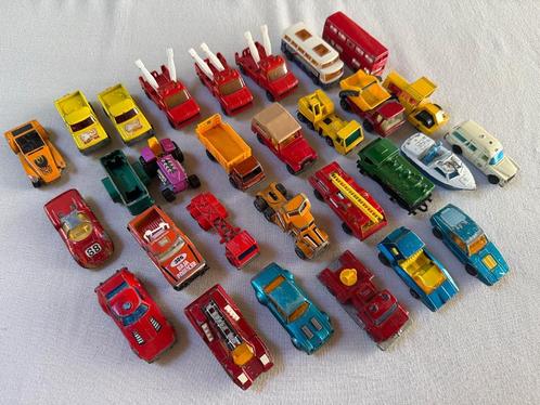 Matchbox autootjes (29 stuks + mandjes), Verzamelen, Overige Verzamelen, Gebruikt, Ophalen of Verzenden