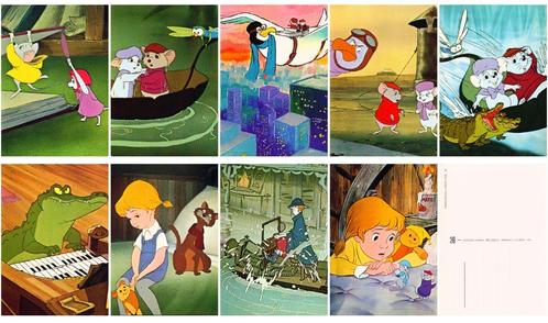 CP Walt Disney Productions Bernard et Bianca Editions Corna, Collections, Cartes postales | Thème, Non affranchie, 1960 à 1980