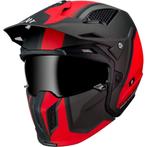 HELM MT STREETFIGHTER SV MAAT L MOTOR/BROMMER rood zwart, Fietsen en Brommers, Brommerhelmen, Nieuw, Large, Ophalen of Verzenden