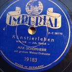 Max Schönherr ‎– Künstlerleben / Wiener Bonbons 10" , 78 Rpm, 10 pouces, Autres types, Utilisé, Enlèvement ou Envoi