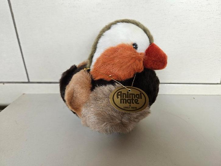 Knuffel mandarijn eend  Animal Mate Oshidori  by Sekiguchi, Antiek en Kunst, Curiosa en Brocante, Ophalen
