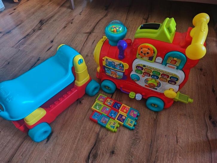 VTech rijd en leer letterlocomotief, Kinderen en Baby's, Speelgoed | Vtech, Zo goed als nieuw, Ophalen