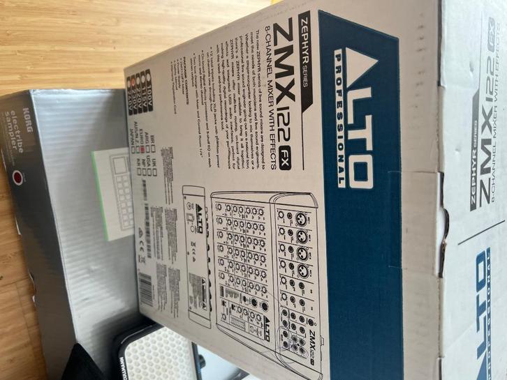 ALTO ZMX 122 FX 8-kanaals mixer met effecten, Audio, Tv en Foto, Fotografie | Fotostudio en Toebehoren, Nieuw, Overige typen, Ophalen