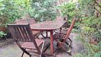 Tuinstoelen in teak., Tuin en Terras, Ophalen, Zo goed als nieuw, Hout, Stoel