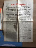 90 ans du journal LE PEUPLE, Enlèvement ou Envoi, Avant 1920, Journal