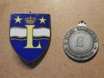CONGO BELGE lot Badges Police Territoriale Leopoldville, Ophalen of Verzenden, Overige soorten, Embleem of Badge