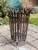 Gietijzeren vuur korf, Ophalen, Gebruikt, Vuurkorf