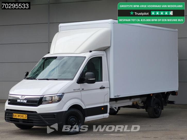 MAN TGE 3.140 Automaat Laadklep Bakwagen Airco Cruise Camera, Auto's, Bestelwagens en Lichte vracht, Bedrijf, Te koop, Achteruitrijcamera
