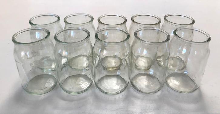 10 glazen potjes 9 cm hoogte, Diversen, Overige Diversen, Ophalen of Verzenden