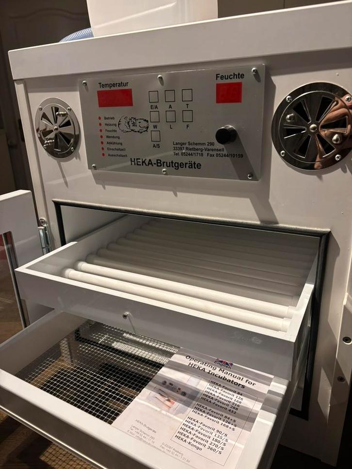 HEKA Broedmachine KONGO volautomatische, Dieren en Toebehoren, Pluimvee | Toebehoren, Zo goed als nieuw, Broedmachine, Ophalen
