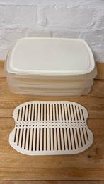 Tupperware set 3 stapelschalen + rooster + delsel, Ophalen of Verzenden