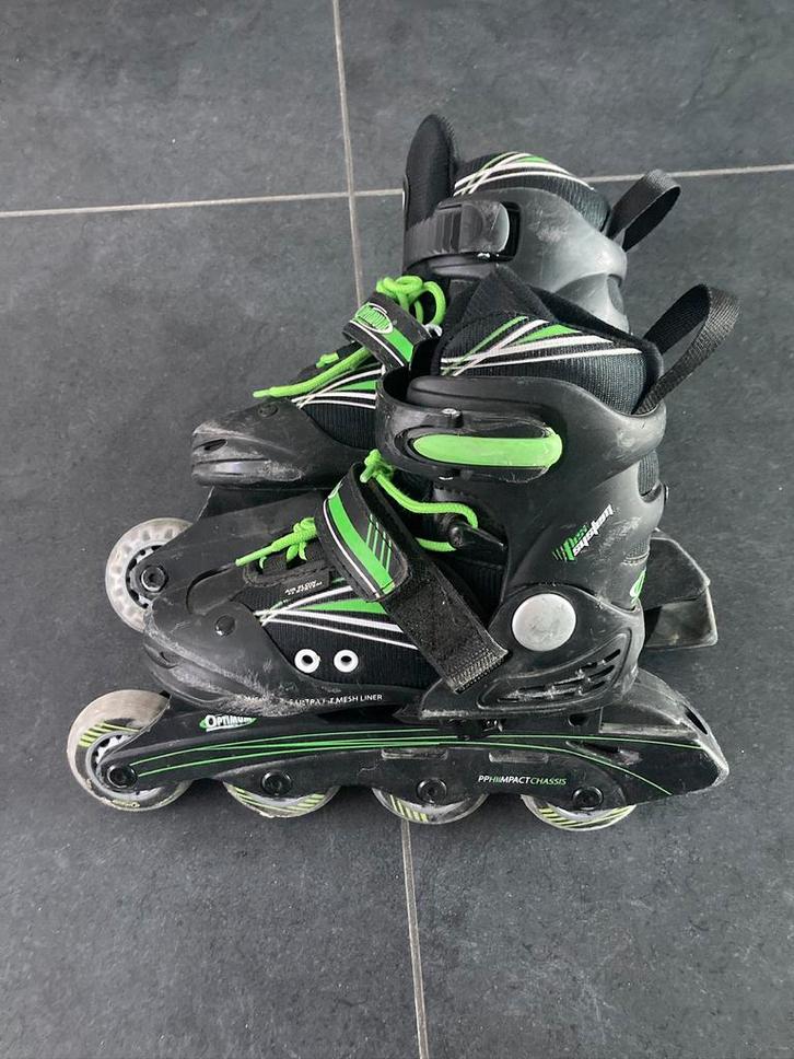 Optimum inlineskates Fader maat 28-31 Skeelers, Sport en Fitness, Skeelers, Gebruikt, Inline skates 4 wielen, Overige merken, Kinderen