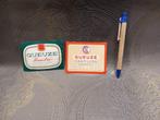 2 bieretiketten gueuze Cantillon Brussel, Ophalen of Verzenden, Gebruikt, Overige typen