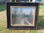 Schilderij landschap met weg, Ophalen