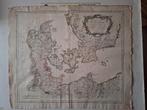 Oude kaart uit 1750 Koninkrijk Denemarken Robert de Vaugondy, Ophalen of Verzenden