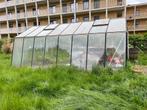 Hobbyserre  5,93m op 3,8m aluminium, Tuin en Terras, Kassen, Ophalen, Gebruikt, Kweekkas, Glas