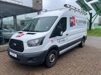 Ford Transit 2.0 Diesel 3 Zitplaatsen L3 H2 dakdrager, Auto's, Ford, 1995 cc, Euro 6, Wit, Centrale vergrendeling