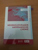 Meerkeuzevragen anorganische chemie, Boeken, Ophalen of Verzenden, Zo goed als nieuw