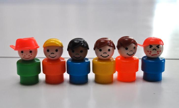 Fisher Price vintage 6 jongens, Kinderen en Baby's, Speelgoed | Fisher-Price, Gebruikt, Speelset, Ophalen of Verzenden